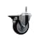 Service Caster 4'' Maroon Poly Wheel Swivel 7/16'' Grip Ring Stem Caster with Brake SCC-GR20S414-PPUB-MRN-PLB-716138 - alternate 1